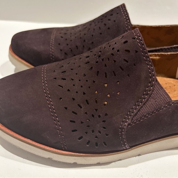 NWOT Rockport Cobb Hill by New Balance Lacy slip on Suide Loafer Eggplant size 6 - Picture 4 of 11